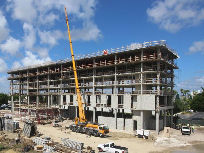 Double Tree in Doral FL - Concrete Shell and Block work, mid-rise construction