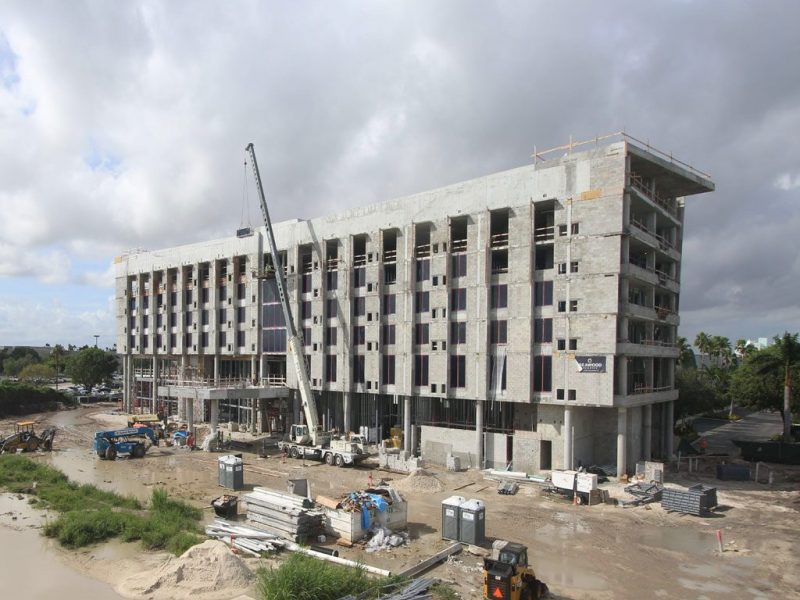 Double Tree in Doral FL - Concrete shell and block work, mid-rise construction 3